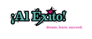 Al Éxito logo with tagline "dream. learn. succeed."
