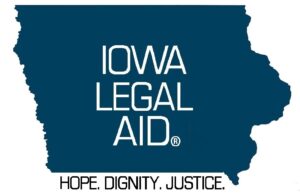 Iowa Legal Aid logo with tagline "Hope. Dignity. Justice."